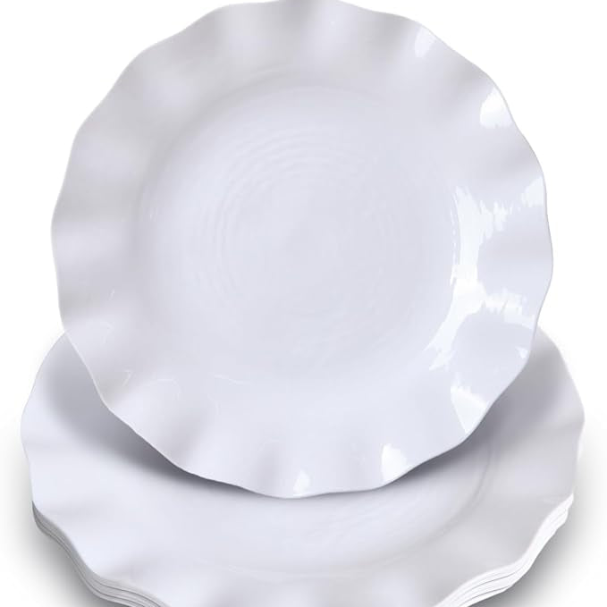 Opal Luxurious 12-Piece Glassware Dessert Plates Set