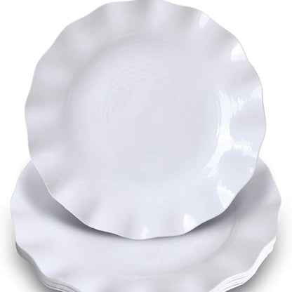 Opal Luxurious 12-Piece Glassware Dessert Plates Set