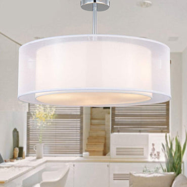 SPARKSOR Ceiling Light - Modern Fabric Pendant Light Shade