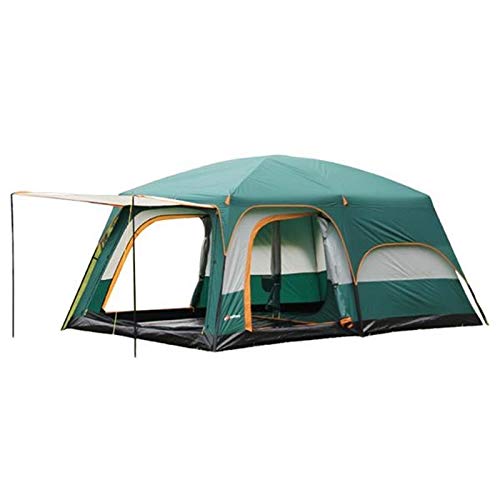 Portable 10-12 Persons Family Camping Tent With Carry Bag- Green