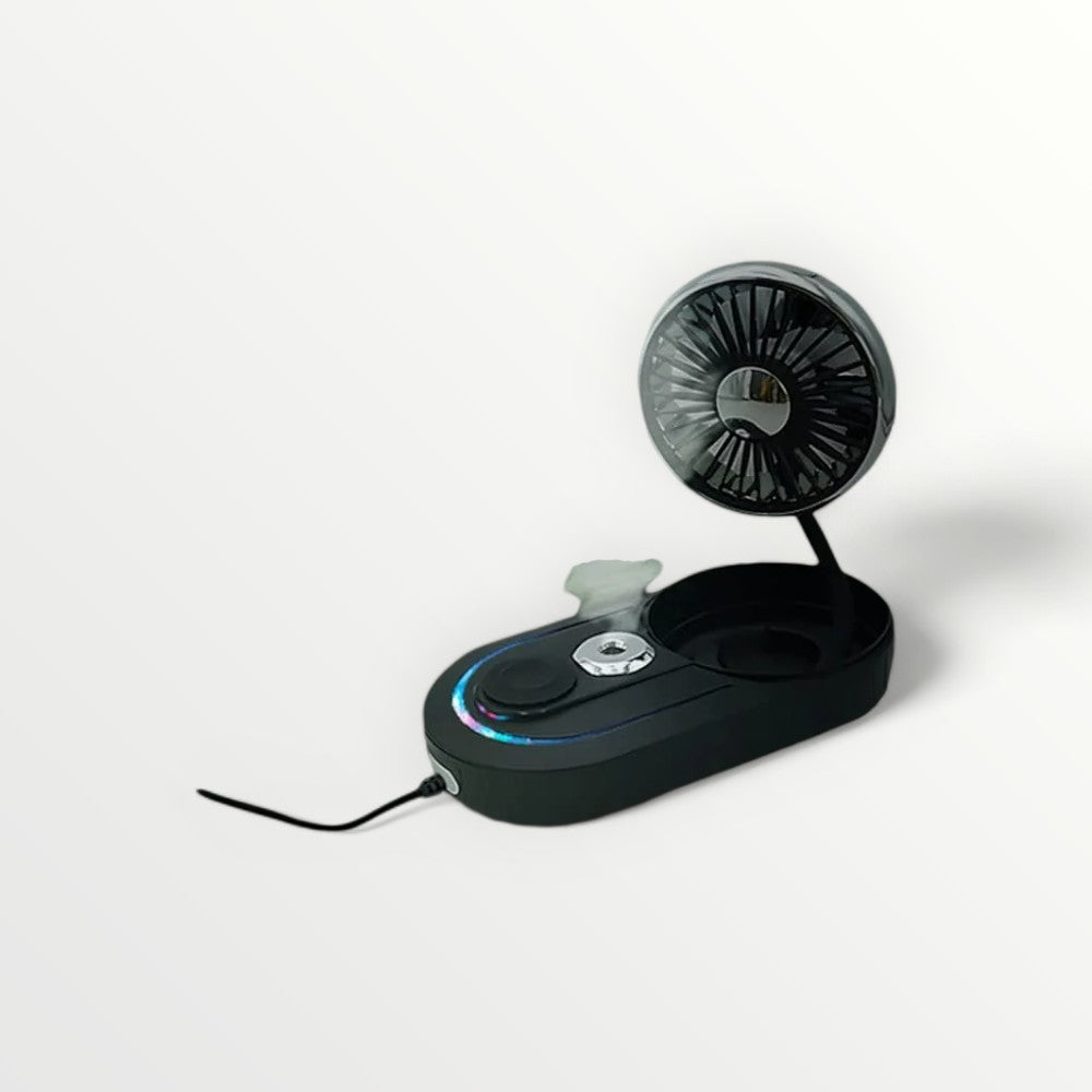 Adjustable Portable Mist Cooling Fan with Adjustable Speed - USB Powered