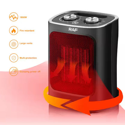 RAF Elegant 1500W Portable Electric Ceramic Heater with Adjustable Thermostat