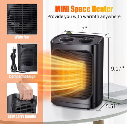 RAF Elegant 1500W Portable Electric Ceramic Heater with Adjustable Thermostat