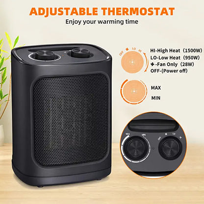 RAF Elegant 1500W Portable Electric Ceramic Heater with Adjustable Thermostat