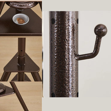 Incense Burner Clothes Stand with Garment Hangers and Built-In Mabkhar Base