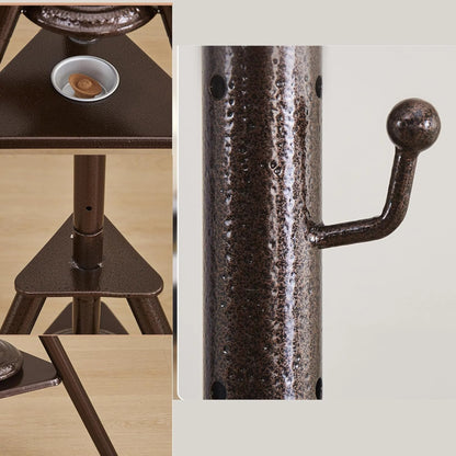 Incense Burner Clothes Stand with Garment Hangers and Built-In Mabkhar Base
