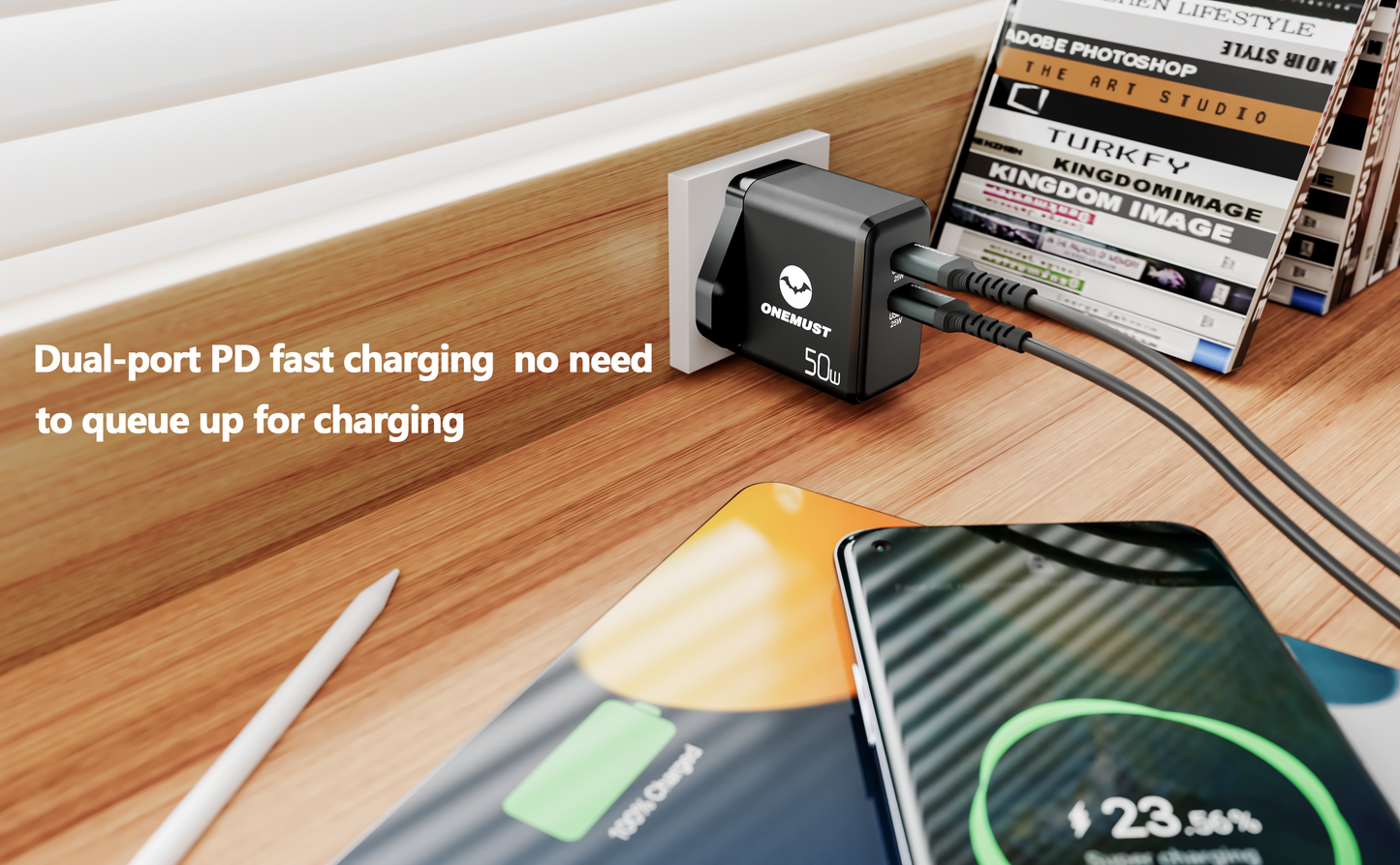 منفذ OneMust 2، USB-C1، USB-C2