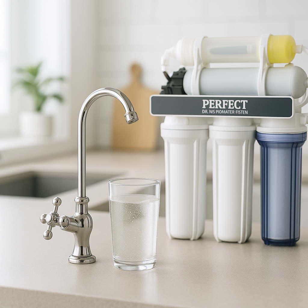 PERFECT Water Filtration System & Purifier with 5-Stage Reverse Osmosis Technology for Clean, Healthy, Great-Tasting Drinking Water - with Installation