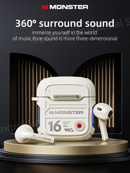 Monster Wireless Headset – White