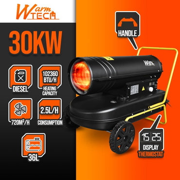 WarmTECH 30KW Diesel Heat Cannon with Thermostat