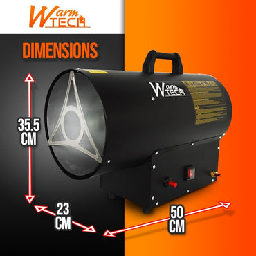 WarmTECH Gas Heat Cannon 30 KW - 650 cubic m/h