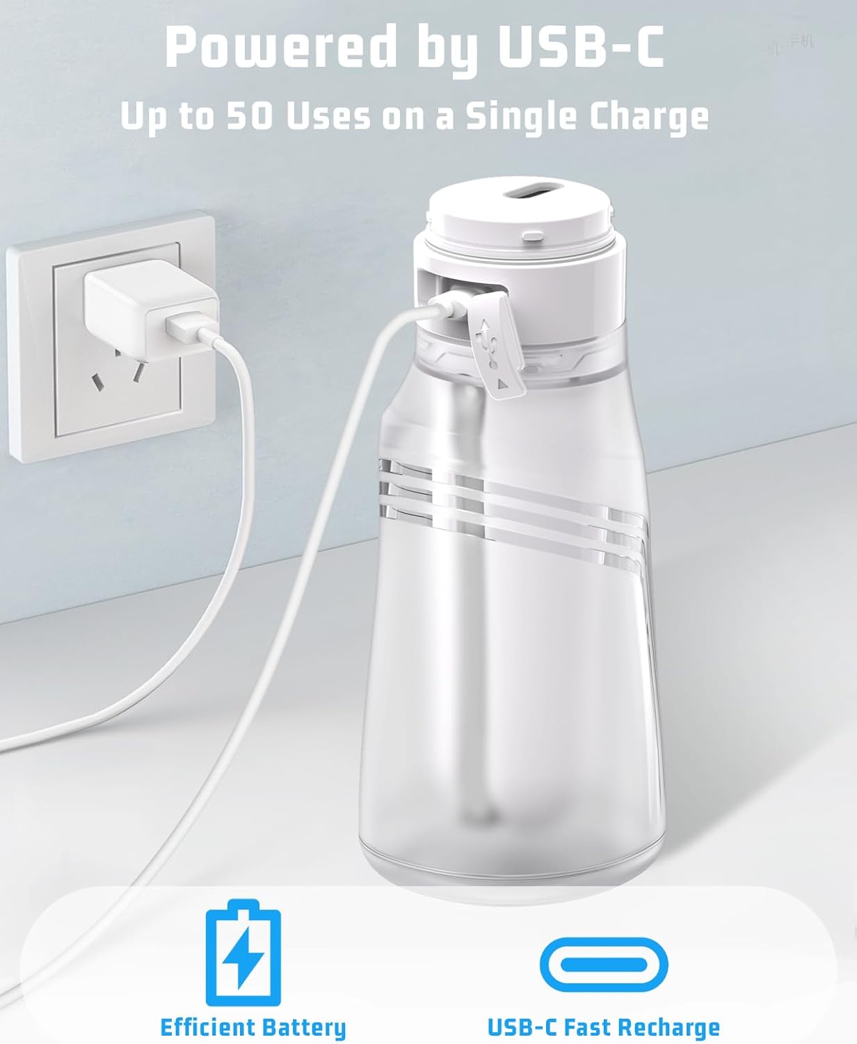 Portable Bidet for Travel with 400ml Bottle, Rechargeable Electric Travel Bidet