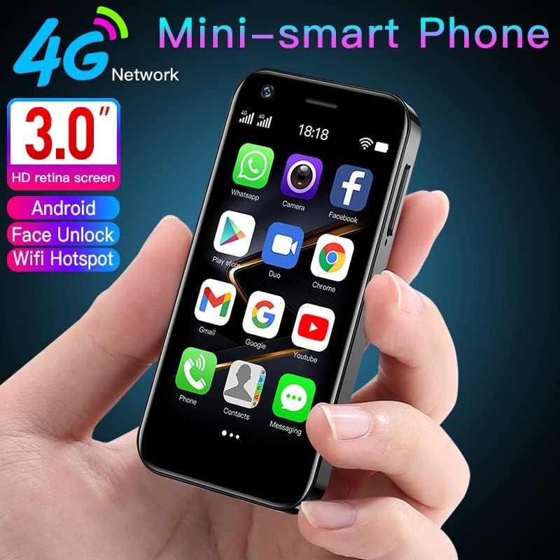 Mini Smartphone 4G Dual SIM Mobile Phone System 3 Inch 2GB+32GB Memory Quad-core