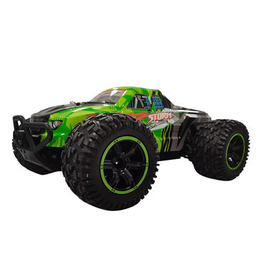 سيارة سباق سبيد ستورم عالية السرعة على الطرق الوعرة مزودة بجهاز تحكم عن بعد بمقياس 1:10، ونظام دفع رباعي وجهاز تحكم عن بعد 2.4 جيجاهرتز - سرعة 55 كم/ساعة