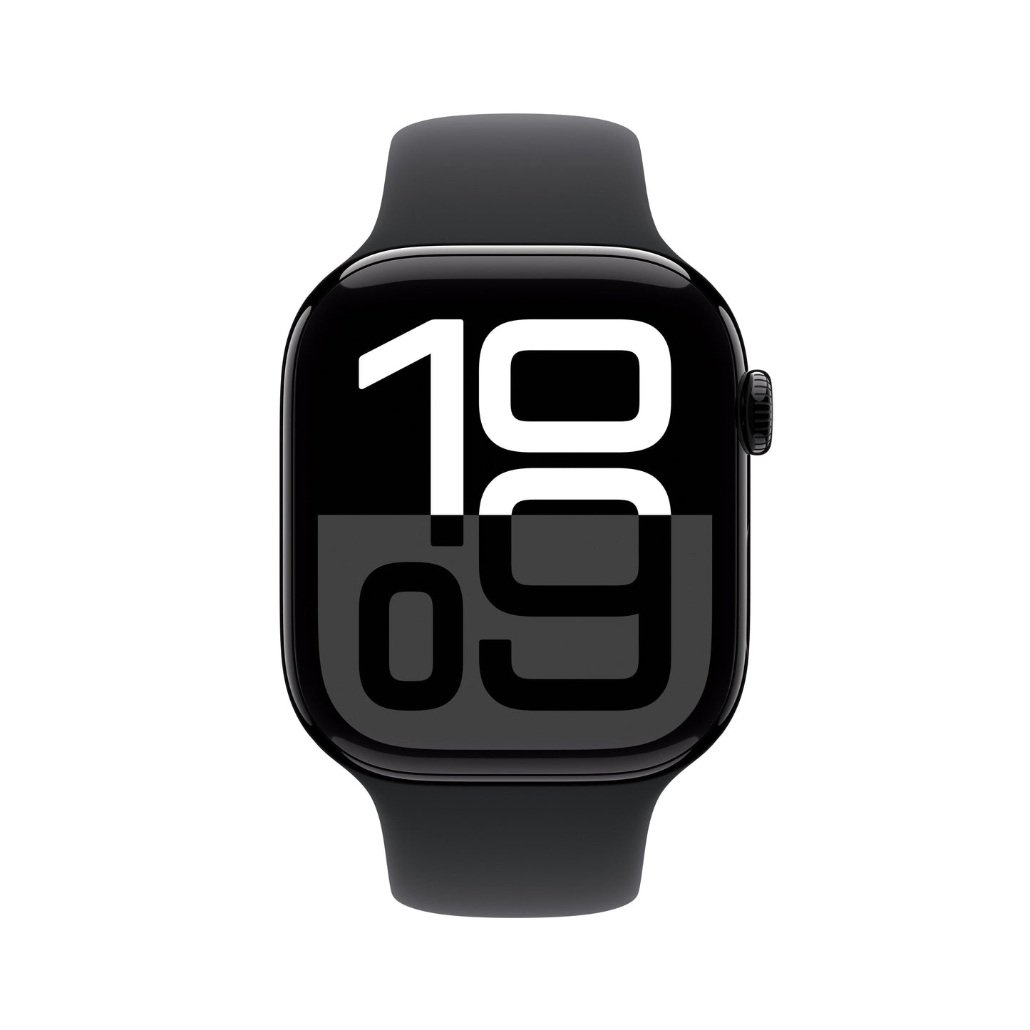 Apple Watch Series 10 GPS + Cellular 46mm Jet Black Aluminium Case with Black Sport Band - S/M
