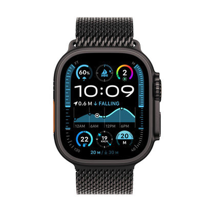 Apple Watch Ultra 2 GPS + Cellular 49mm Black Titanium Case with Black Titanium Milanese Loop