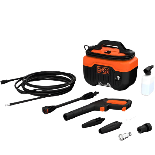 BLACK+DECKER 1300W 110 Bar/1600 PSI Horizontal Pressure Washer