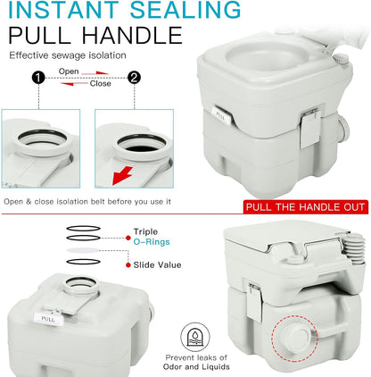 Outdoor Portable Toilet for Children and Adults for Tours, Vacations and Outings