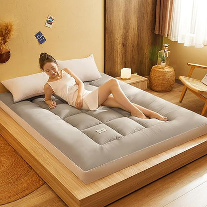 Premium Foldable Soft Cushion Mattress with Elastic Fitting Straps – Dual-Sided