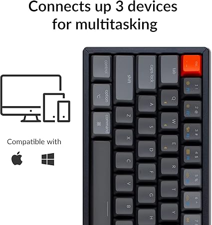 لوحة مفاتيح ميكانيكية K12-B2 ذات 61 مفتاحًا بتقنية Gateron - أزرق