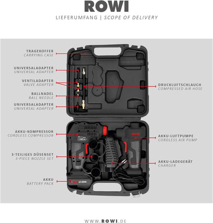 Rowi Rechargeable Electric Battery Compressor