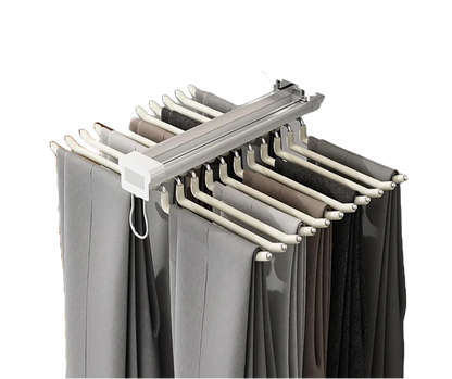 Pull Out Trousers Rack, Double-Row 22 Arms Jeans Hangers for Closet