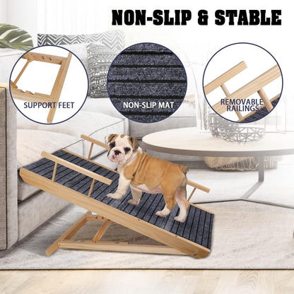 Non-Slip Folding Dog Ramps with Safety Side Rails