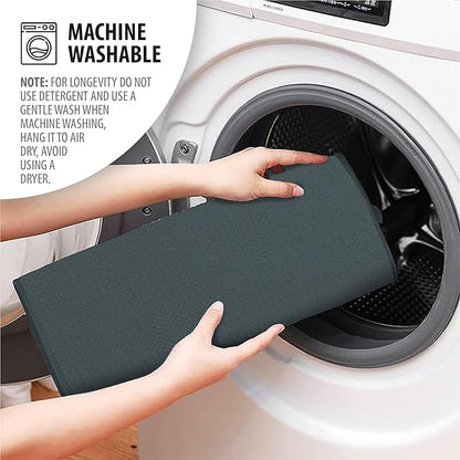 Multifunctional Super Absorbent Kitchen Drain Pad with Dish Drying Rack for Pots, Pans, Dishes, Glassware & Cutlery - 60 x 45 cm