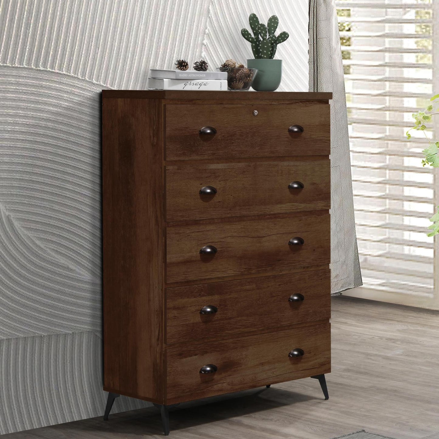 Malisyan Chest of 5 Drawers 129*80*40cm