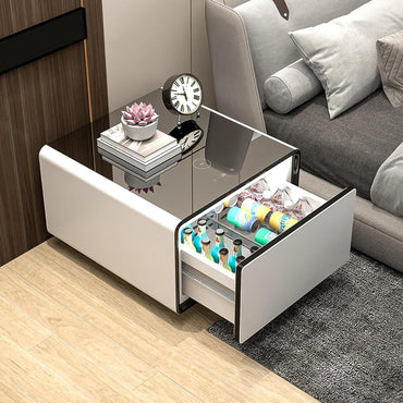 Smart Coffee Table White Color