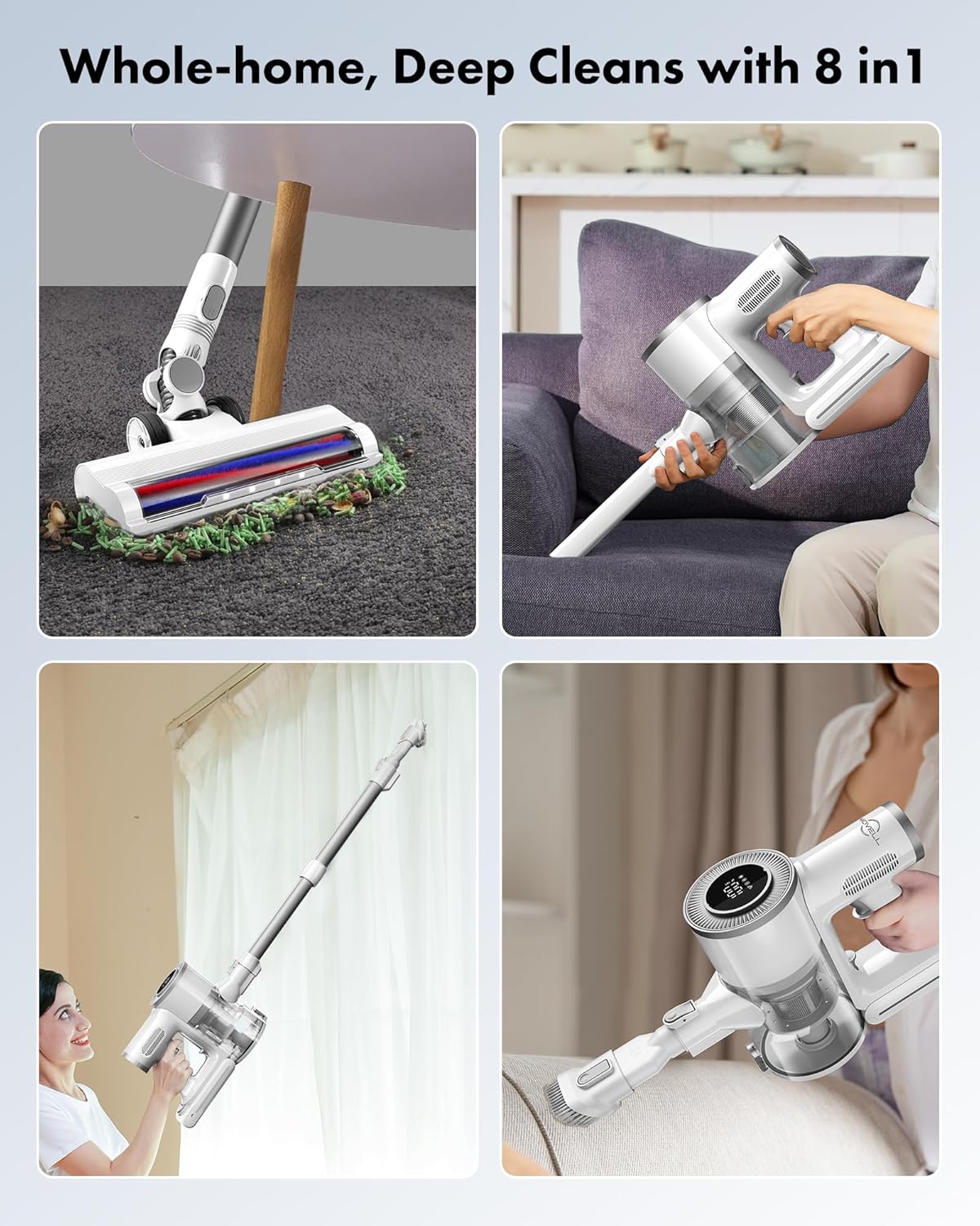 MOVELL - Cordless Vacuum Cleaner with LED Display