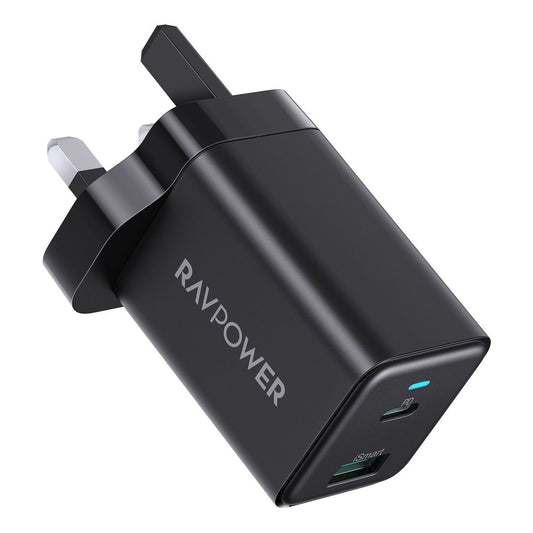 RAVPower RP-PC171 PD 45W2-Port Wall Charger Black