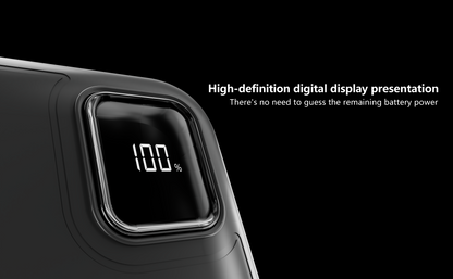 السعة 20000 مللي أمبير/ساعة/3.7 فولت، اللون: أسود/أبيض