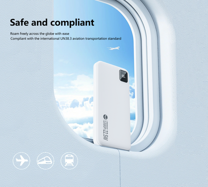 Capacity 10000mAh/3.7V, Colour - Black/White