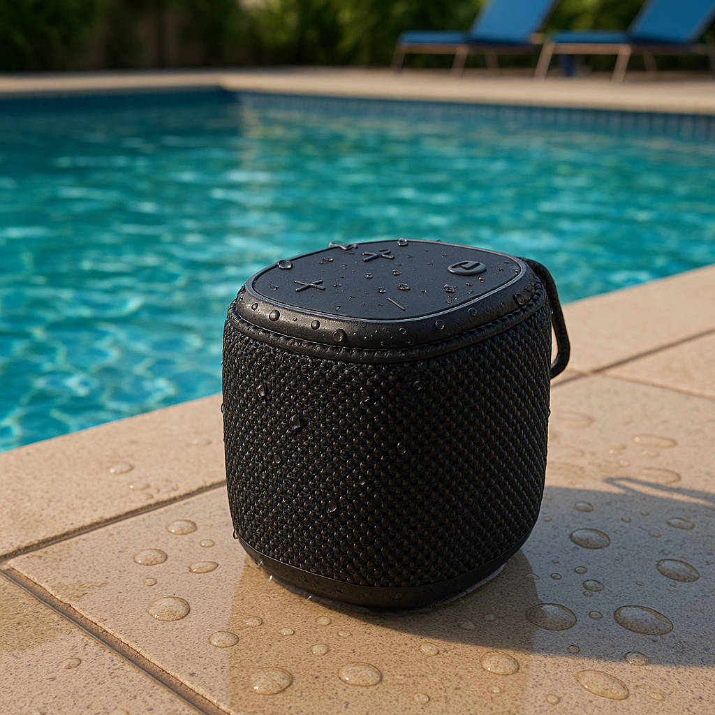 Splash S- WaterProof Portable Bluetooth Speaker, Black, 5 W