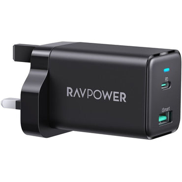 RAVPower RP-PC171 PD 45W2-Port Wall Charger Black