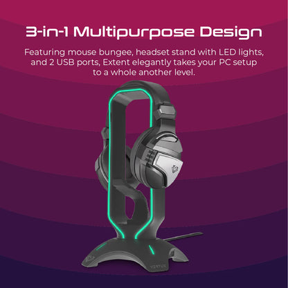 Vertux Extent Mouse Bungee Black (6959144047911)