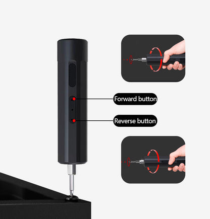 34-in-1 Rechargeable 3.6V Electric Precision Screwdriver Set with 3N.m Torque, 240RPM, 34 High-Strength Alloy Bits & Type-C Fast Charging - 2000mAh Battery Capacity