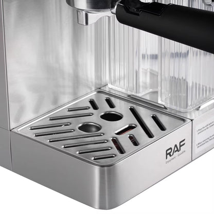 RAF 4-in-1 Automatic Stainless Steel Dual Coffee Maker Machine – 1.8L Capacity