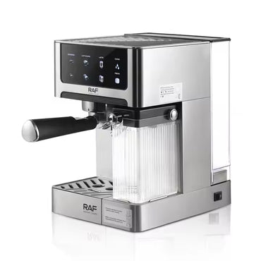 RAF 4-in-1 Automatic Stainless Steel Dual Coffee Maker Machine – 1.8L Capacity