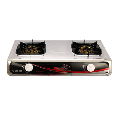 WENICE Stainless Steel Table Top Gas Stove 2 burner Cooketops Hot Sell Stove Bengal Deluxe Gas Stove