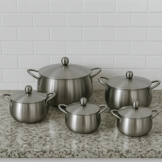 10PCS ALUMINIUM COOKING POT