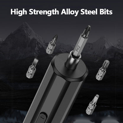 34-in-1 Rechargeable 3.6V Electric Precision Screwdriver Set with 3N.m Torque, 240RPM, 34 High-Strength Alloy Bits & Type-C Fast Charging - 2000mAh Battery Capacity