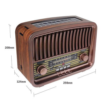 Multi-Function Rechargeable Solar Bluetooth Speaker with Radio, 2.4G Audio & Card Slot with Remote