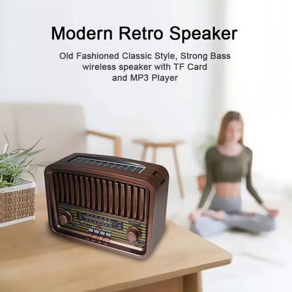 Multi-Function Rechargeable Solar Bluetooth Speaker with Radio, 2.4G Audio & Card Slot with Remote