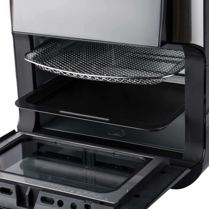 RAF 12L Digital Air Fryer Oven with Rotisserie, 1800W Power, Touchscreen Control & 360° Hot Air Circulation