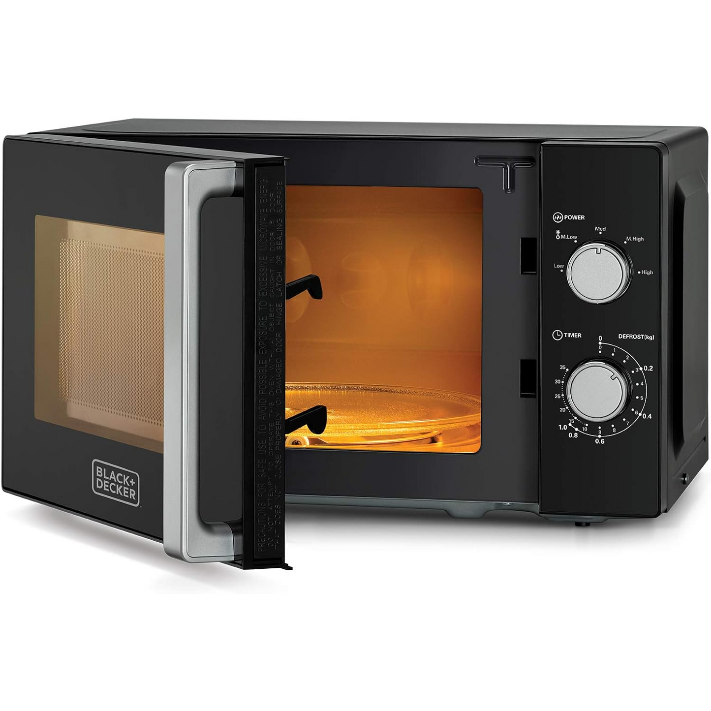 Black & Decker Microwave, 20L, 700W - Black
