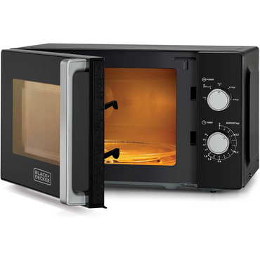 Black & Decker Microwave, 20L, 700W - Black