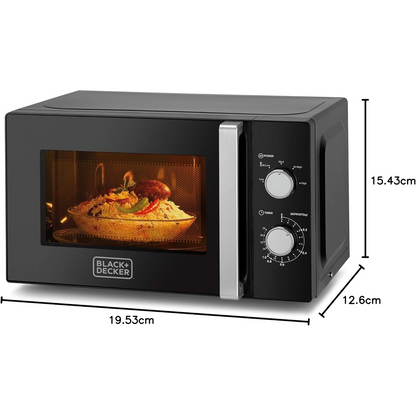 Black & Decker Microwave, 20L, 700W - Black