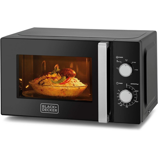 Black & Decker Microwave, 20L, 700W - Black